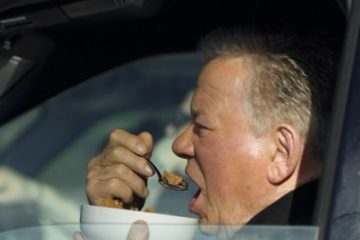 William Shatner Spotted Eating Cereal in His Car