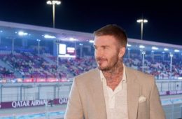 David Beckham and Celebrities Attend Davos Forum