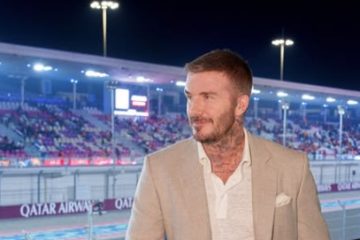 David Beckham and Celebrities Attend Davos Forum
