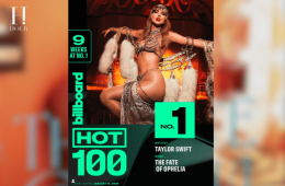 Taylor Swift’s “The Fate of Ophelia” Hits 9 Weeks at No. 1 on Billboard Hot 100