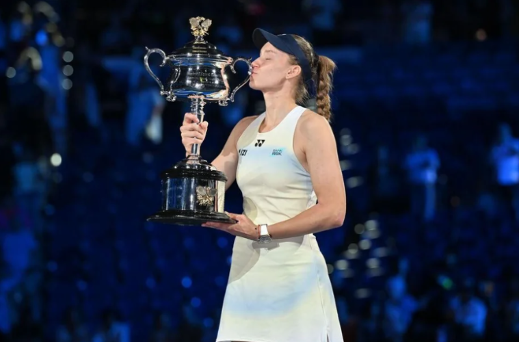 Elena Rybakina Australian Open trophy ceremony photos
