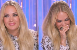 Carrie Underwood moved to tears on American Idol