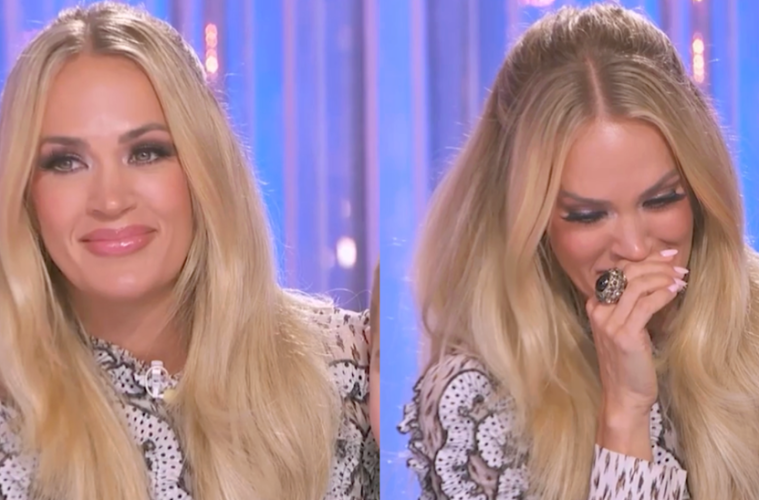 Carrie Underwood moved to tears on American Idol