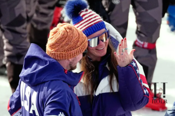 Breezy Johnson Engaged at Olympic Finish Line