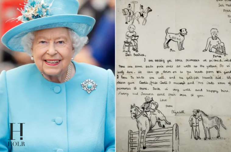 Queen Elizabeth’s Childhood Doodles Up for Auction