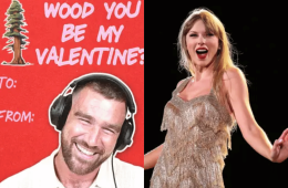Travis Kelce Jokes With Taylor Swift Lyric in Valentine Bit