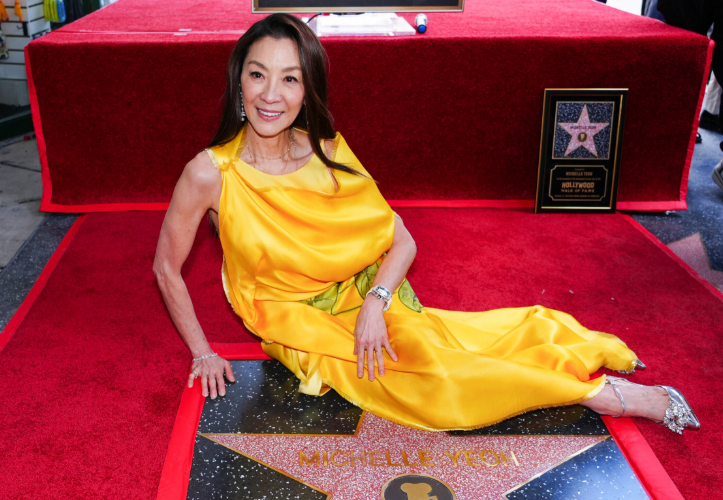 Michelle Yeoh Honored with Star on Hollywood Walk of Fame