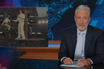 Jon Stewart mocks outrage over Bad Bunny halftime show