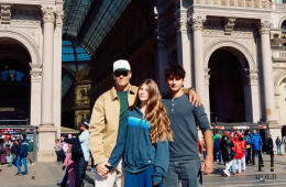 Tom Brady Smiles with Kids in Milan at 2026 Winter Olympics