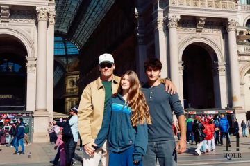 Tom Brady Smiles with Kids in Milan at 2026 Winter Olympics