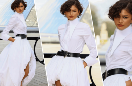 Zendaya Turns Heads in Bridal White at Louis Vuitton Show