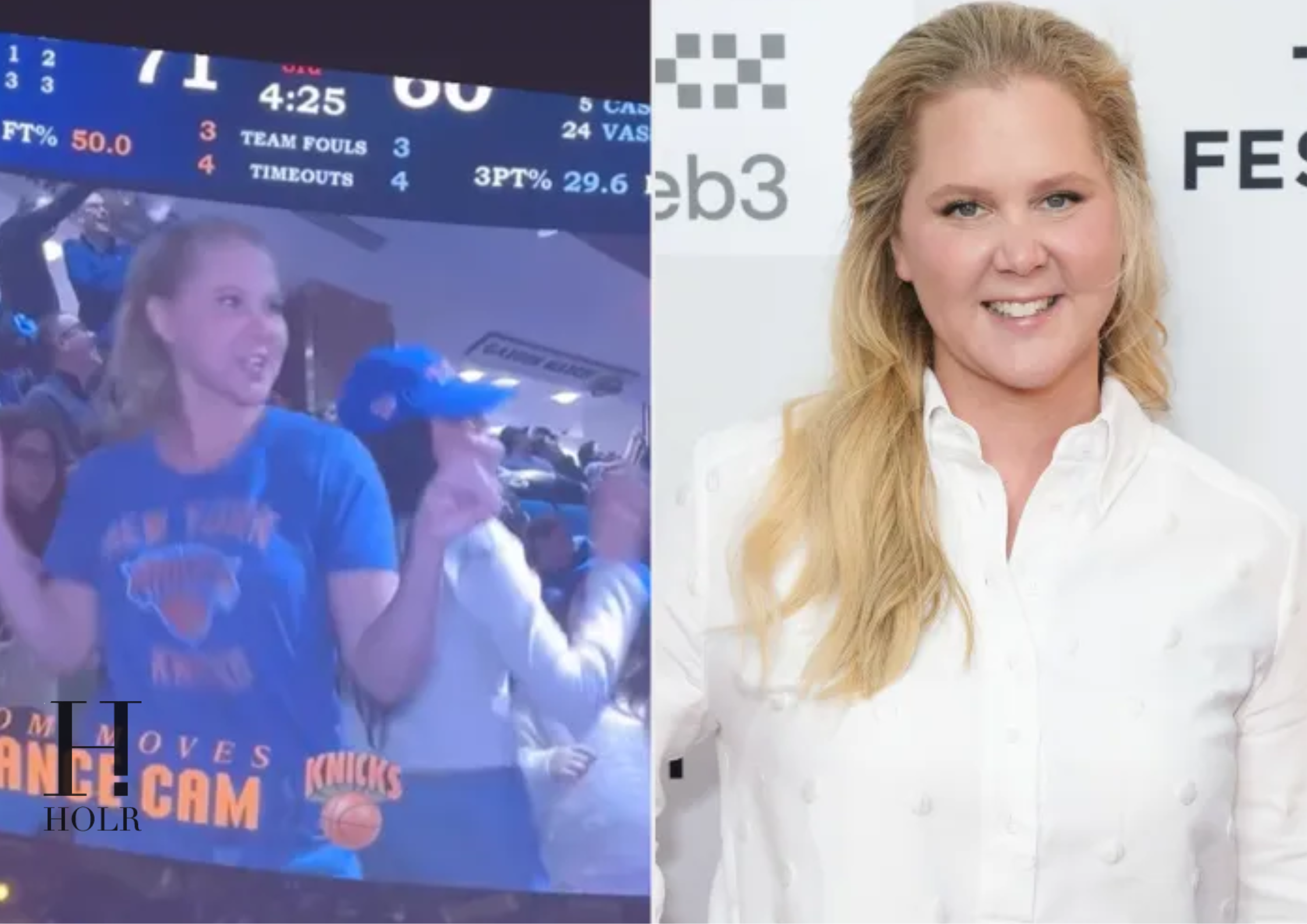 Amy Schumer Debuts ‘Mom Dance’ at Knicks Game 11 Years After Trainwreck