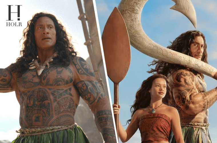 Moana Live-Action Maui First Look Dwayne Johnson