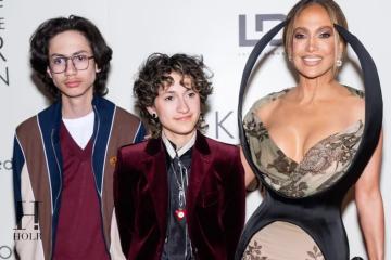 Jennifer Lopez Marks Twins’ 18th in Chic Pink Slip Dress