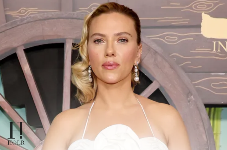 Scarlett Johansson Makeup-Free on The Exorcist Set