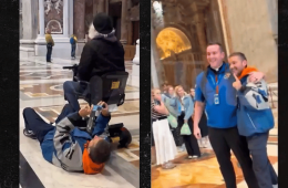 Shia LaBeouf Spotted Enjoying Day with Father in Vatican