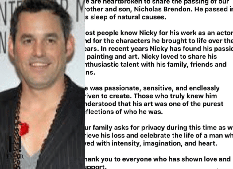 Nicholas Brendon Dies at 54 Buffy Star