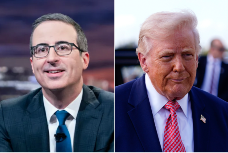 John Oliver Sells Stickers to Cover Trump on Park Passes