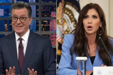 Stephen Colbert Jokes About Kristi Noem Firing (50)