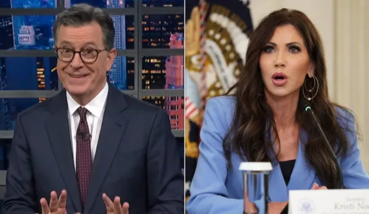 Stephen Colbert Jokes About Kristi Noem Firing (50)