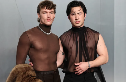 ‘Heated Rivalry’ Stars Twin in Sheer Looks at Oscars Party