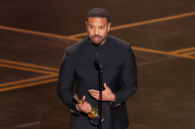 Michael B. Jordan Wins Oscar, Honors Film Icons