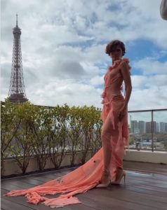 Zendaya Stuns in Avant-Garde Matières Fécales Look in Paris