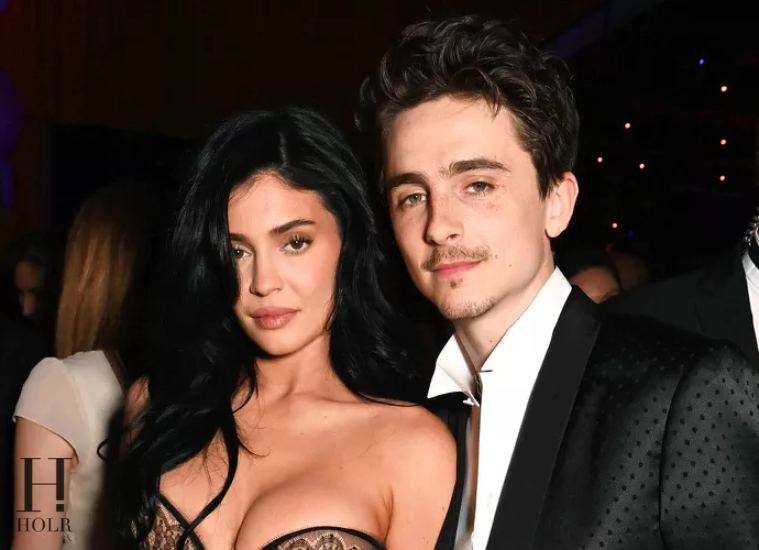 Kylie Jenner and Timothée Chalamet Arrive at the Vanity Fair Oscars Party