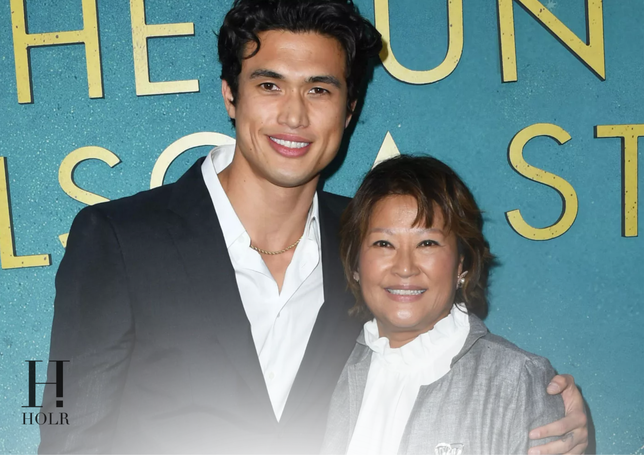 Charles Melton Brings Mom to Beef Premiere