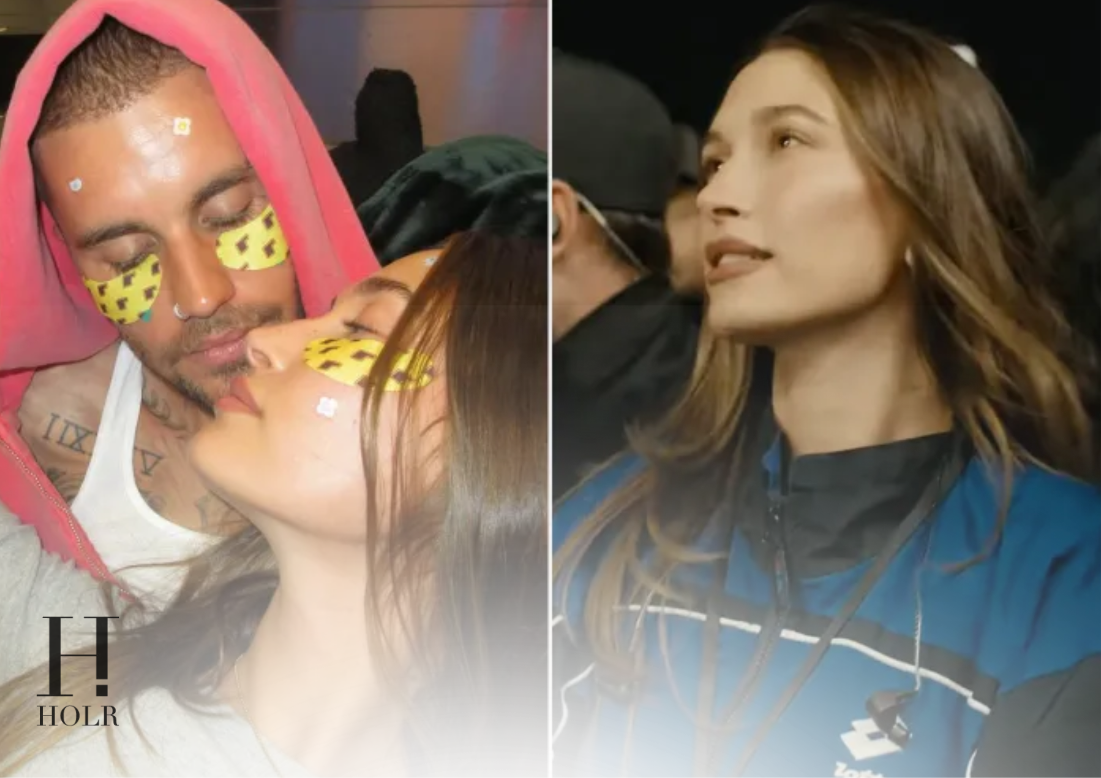 Hailey Bieber Justin Bieber Coachella Kiss Backstage