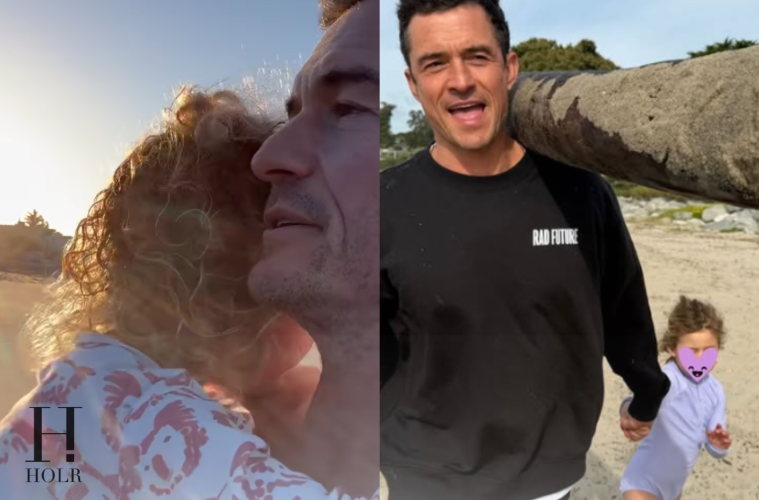 Orlando Bloom FaceTime Daughter Daisy Photos