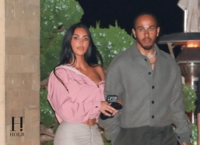 Kim Kardashian & Lewis Hamilton Twin in Malibu