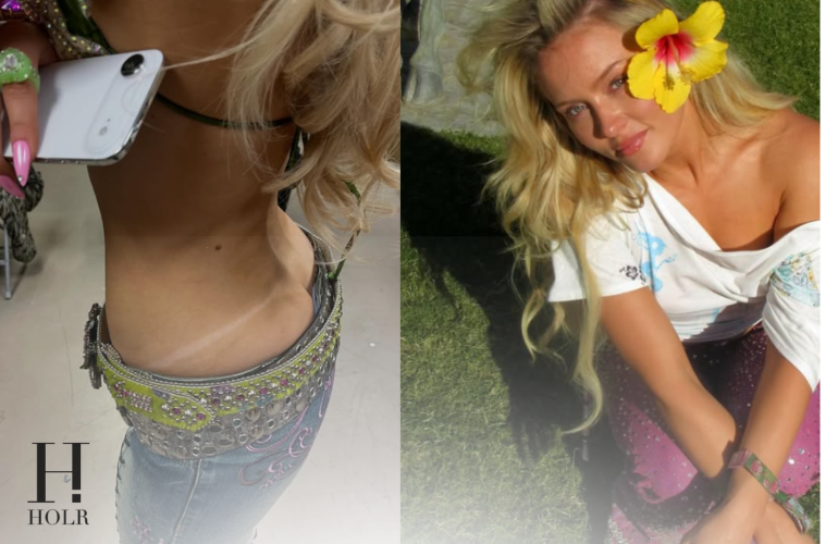 Zara Larsson Tan Lines Low Rise Look 2026