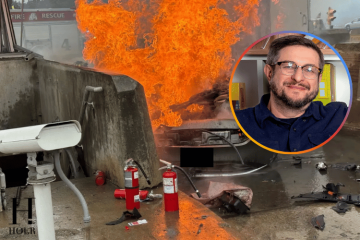 Eugene Mirman Car Crash Video Shows SUV in Flames