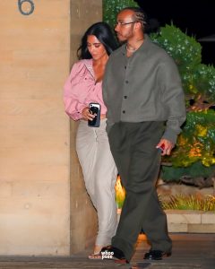Kim Kardashian & Lewis Hamilton Go Public in Malibu
