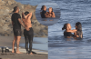 Kim Kardashian & Lewis Hamilton Go Public With Beach PDA