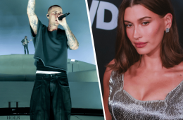 Justin Bieber gets Hailey Bieber Supports During Coachella Headline Set