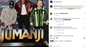 Kevin Hart Roasts The Rock in Viral Jumanji Pic