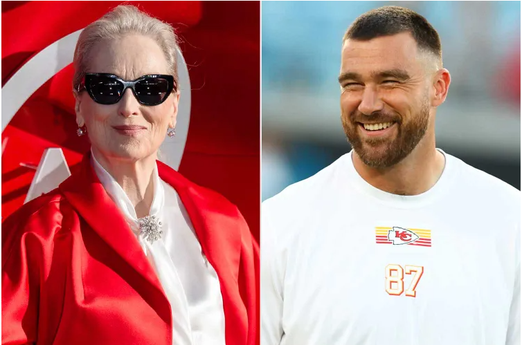 Travis Kelce Jokes About ‘Beef’ With Meryl Streep