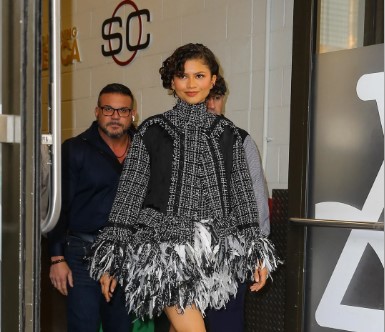 Zendaya Spotted in NYC for Good Morning America Appearance