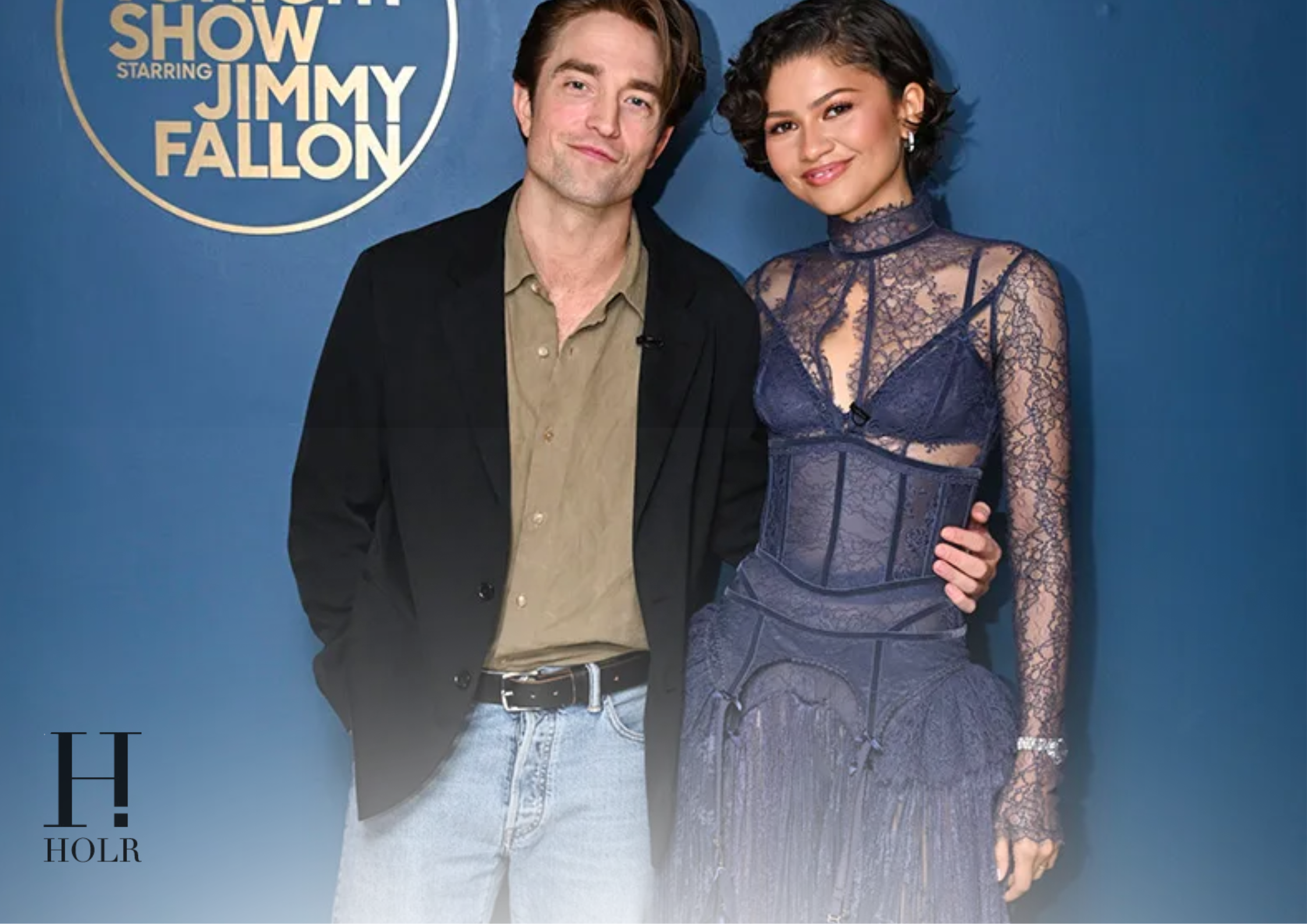 Zendaya Blue Lace Zimmermann Tonight Show Look