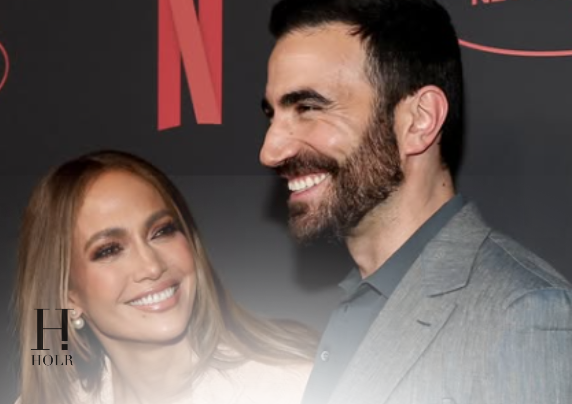 Jennifer Lopez and Brett Goldstein Promote Netflix Rom-Com “Office Romance”