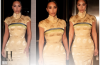 Kim Kardashian Turns Heads in Elegant Gold Look