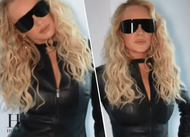 Lindsay Lohan Stuns in Leather at Gucci Show in NYC