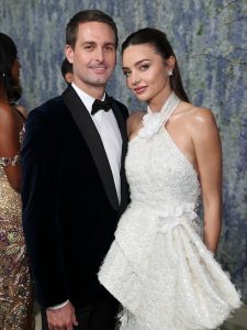 Miranda Kerr & Evan Spiegel Share Elegant Date Night Moment