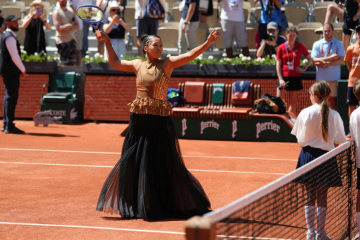 Naomi Osaka Turns Heads in Gold Dress After French Open