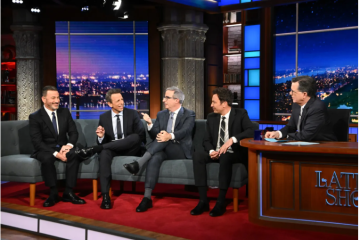 Late-Night Hosts Joke About Trump on Colbert Reunion