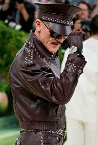 Luke Evans Stuns in Bold Leather Look at the Met Gala