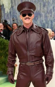 Luke Evans Stuns in Bold Leather Look at the Met Gala