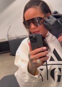 Rihanna Debuts New Piercing During NYC Visit